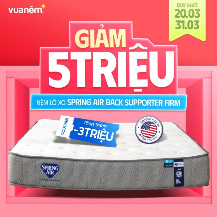 Nệm lò xo Spring Air Back Supporter Firm