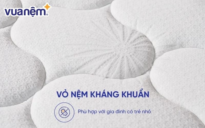 Kháng khuẩn và thông thoáng tối ưu cho giấc ngủ dễ chịu