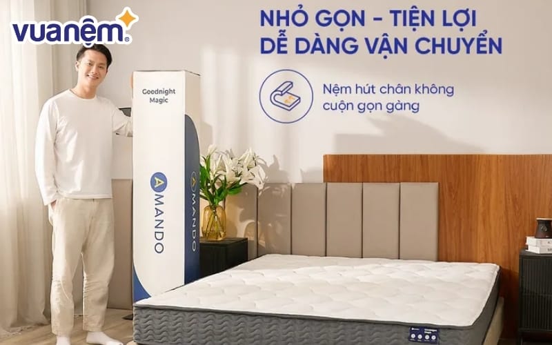 Ép cuộn trong thùng carton, tiện di chuyển và tối ưu không gian