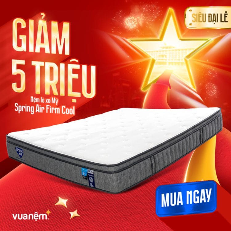 Nệm lò xo Spring Air Back Supporter Firm