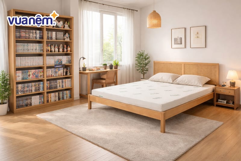 Kệ sách trưng bày Manga ngăn nắp