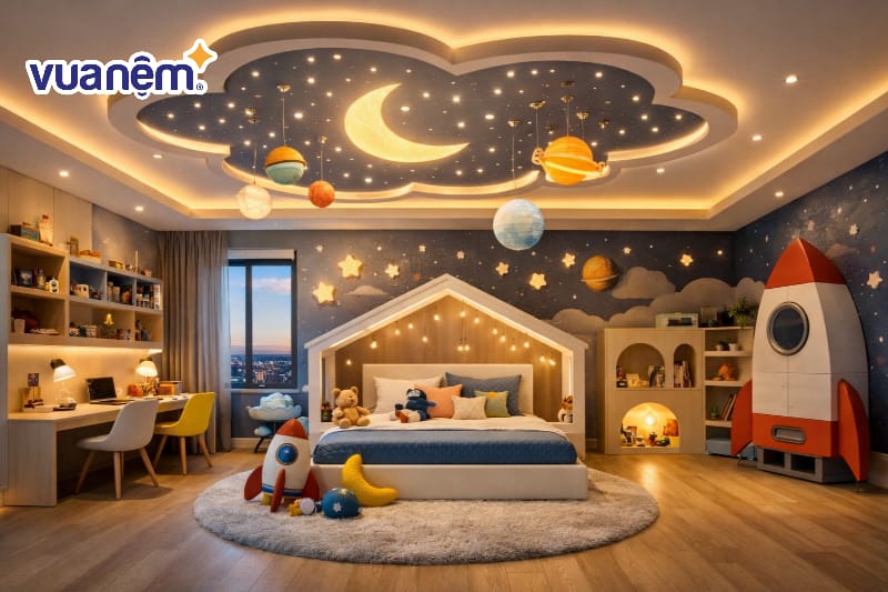Decor hệ thống ánh sáng đa tầng tạo hiệu ứng thị giác