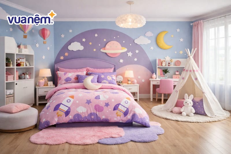 Lựa chọn concept màu sắc và bộ chăn ga gối đồng bộ