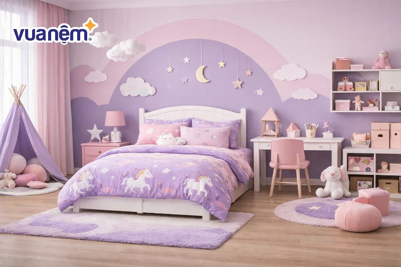 Lựa chọn concept màu sắc và bộ chăn ga gối đồng bộ