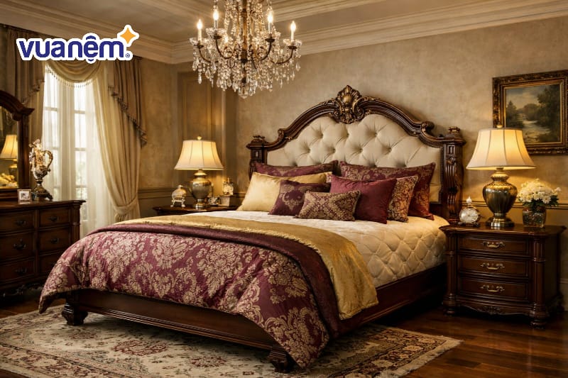 Đèn ngủ để bàn thân gốm hoặc đồng đúc