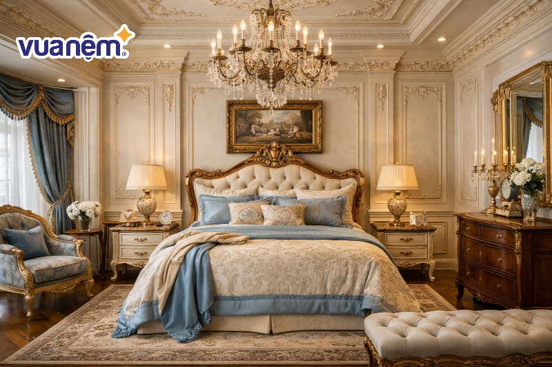 Phào chỉ tường và trần nhà thiết kế cầu kỳ