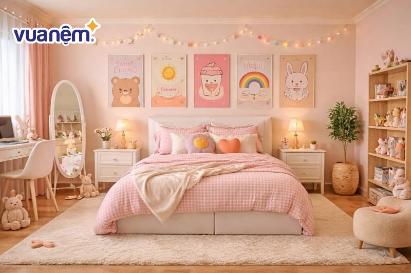 Treo tranh, poster họa tiết đáng yêu