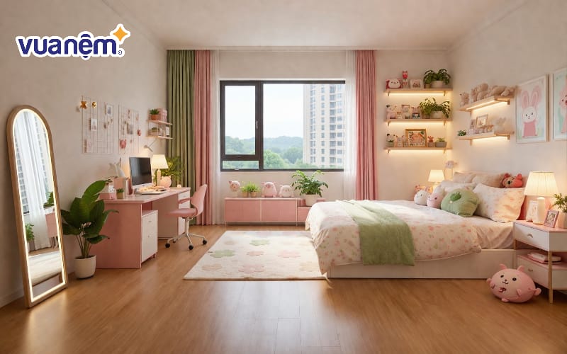 Lắp kệ treo tường kiểu dáng xinh xắn