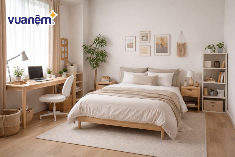 Lựa chọn bộ chăn ga gối màu trung tính