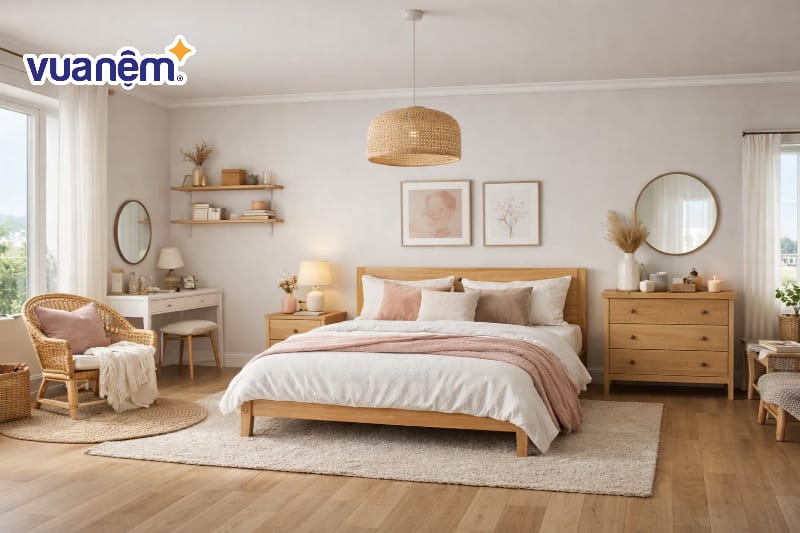 Decor phòng ngủ phong cách Scandinavian