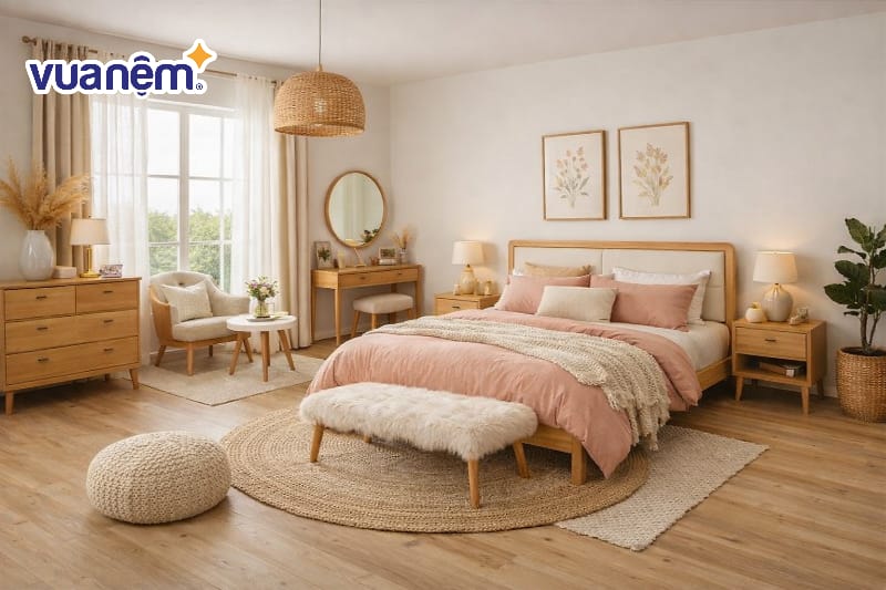 Decor phòng ngủ phong cách Scandinavian