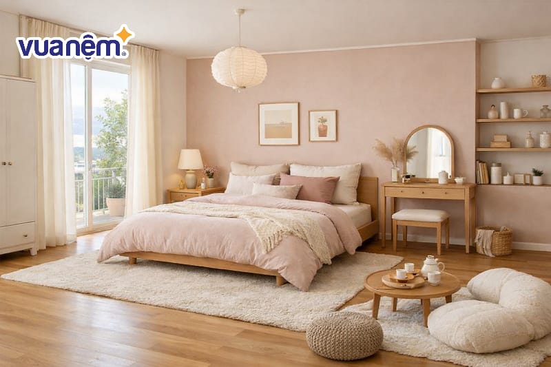 Decor phòng ngủ phong cách Hàn Quốc