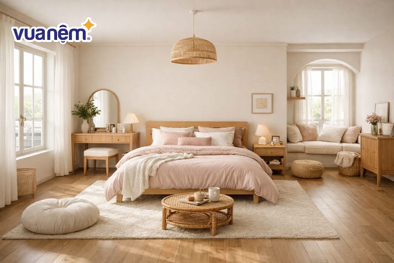 Decor phòng ngủ phong cách Hàn Quốc