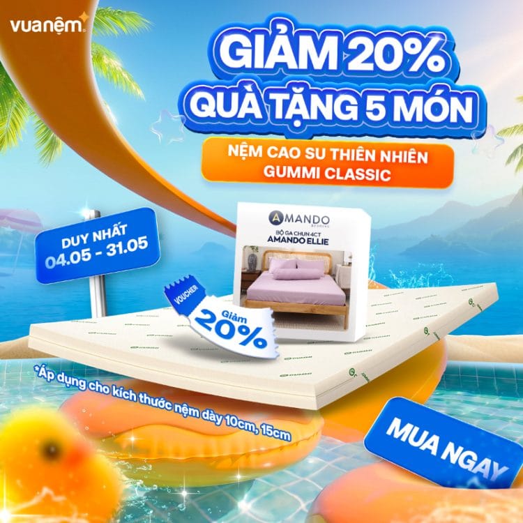 Nệm cao su thiên nhiên Gummi Classic