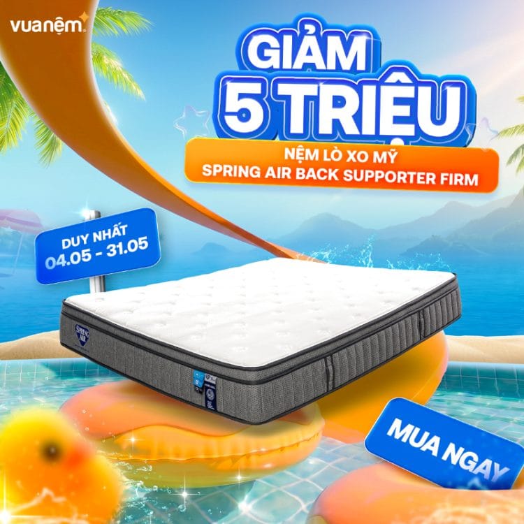 Nệm lò xo Spring Air Back Supporter Firm