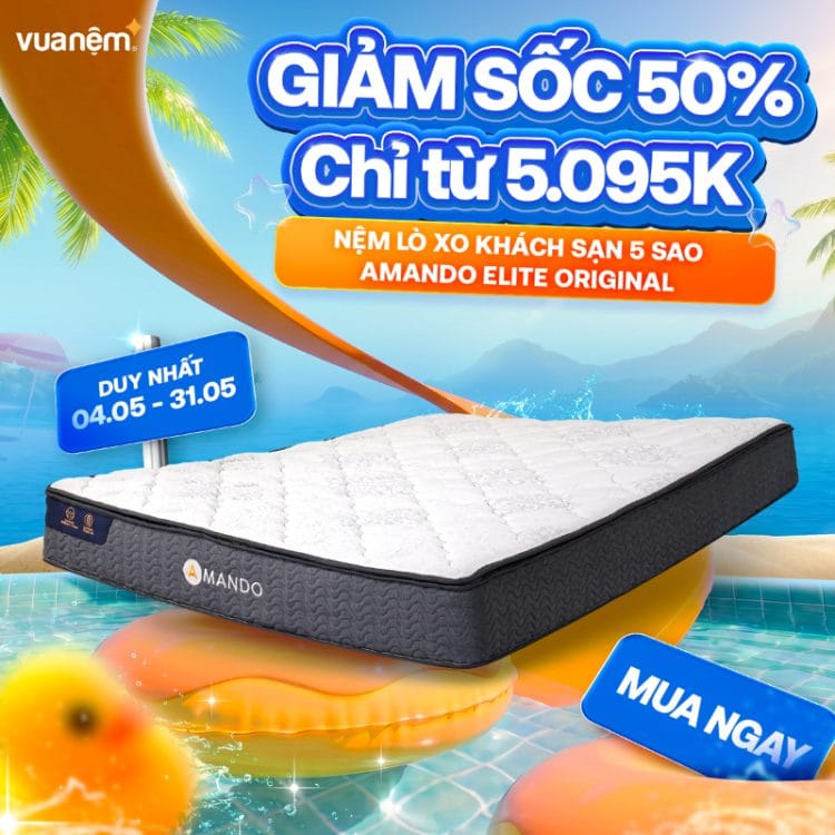 Nệm lò xo khách sạn 5 sao Amando Elite Original