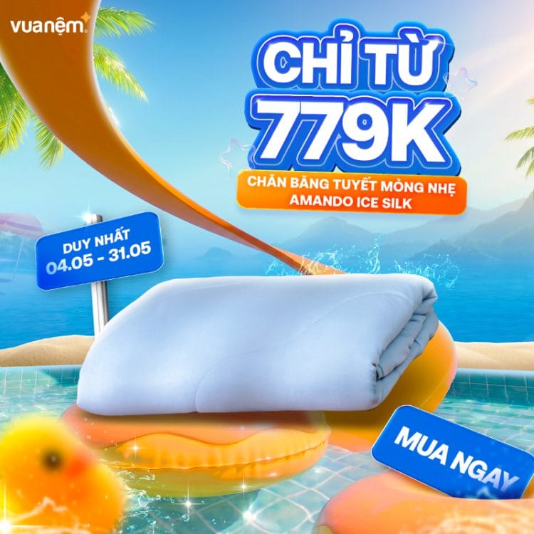 Chăn băng tuyết mỏng nhẹ Amando Ice Silk