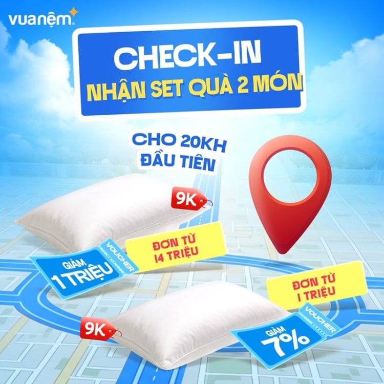Quà cho 20 khách hàng check-in đầu tiên