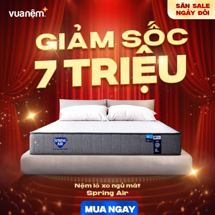 Nệm lò xo ngủ mát Spring Air Firm Cool