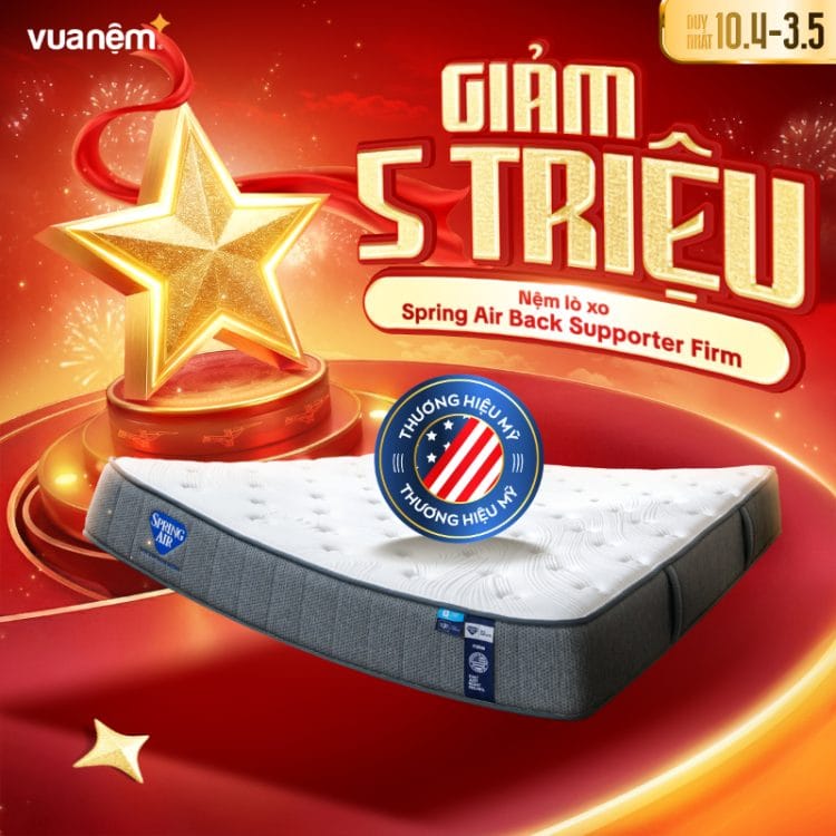 Nệm lò xo Spring Air Back Supporter Firm