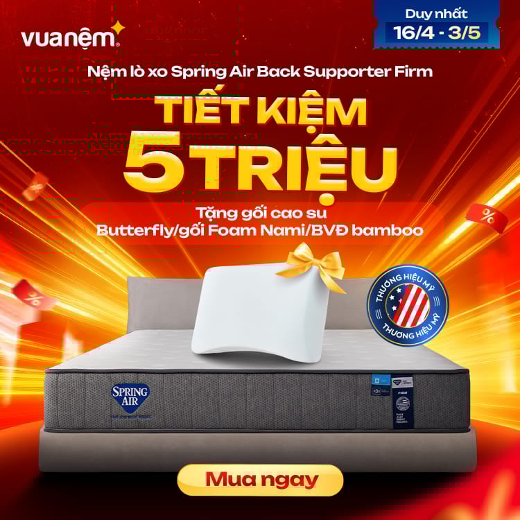 Nệm lò xo Spring Air Back Supporter Firm