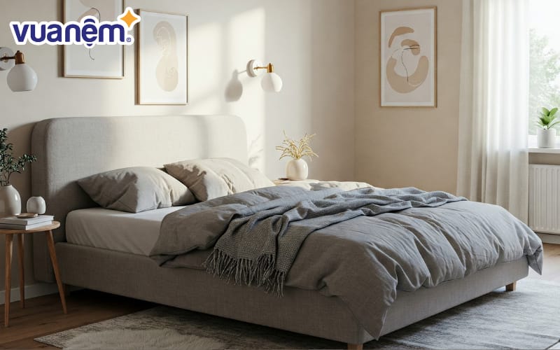 Đặt giường tại khu vực thoáng đãng nhất trong phòng ngủ