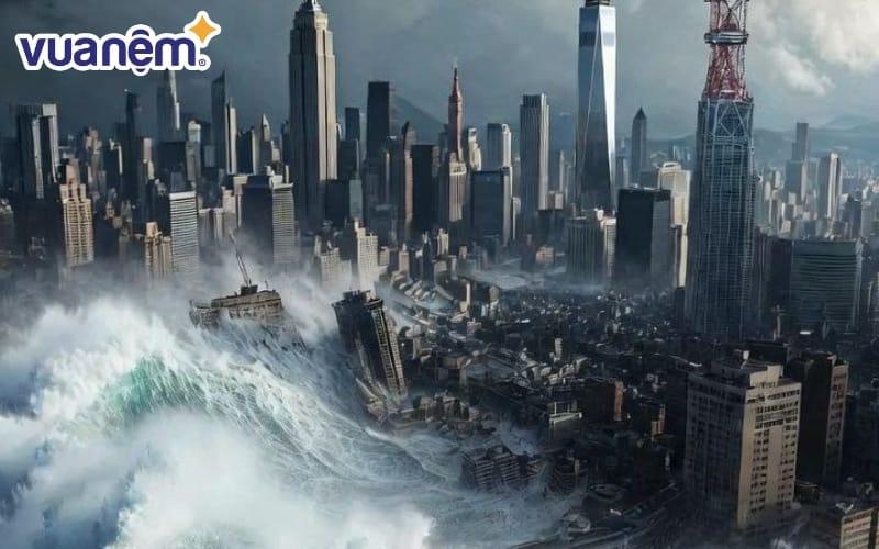 Mơ thấy sống sót sau sóng thần tượng trưng cho khả năng vượt qua biến động