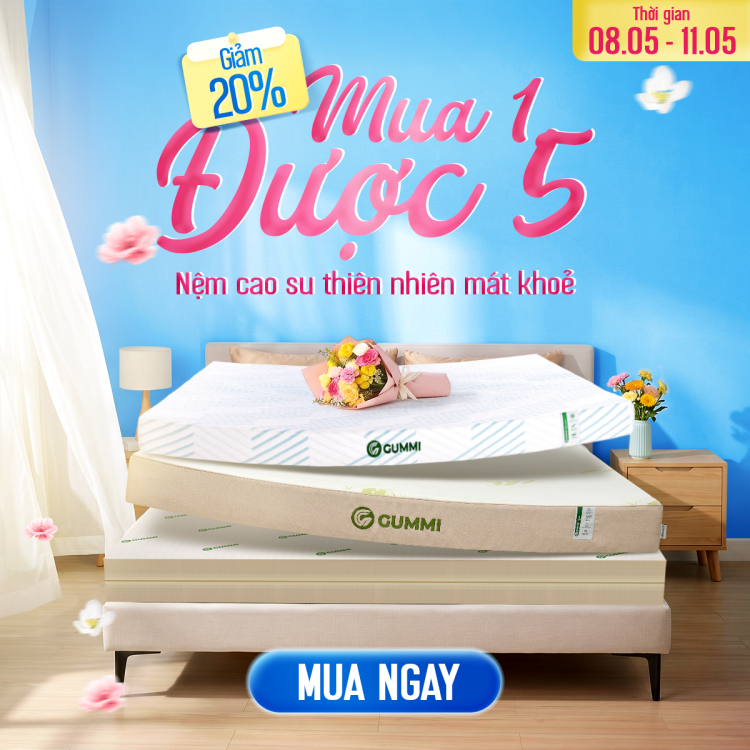 Nệm cao su thiên nhiên mát khoẻ