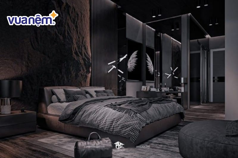 Kinh nghiệm thiết kế giúp phòng ngủ màu đen đẹp hơn