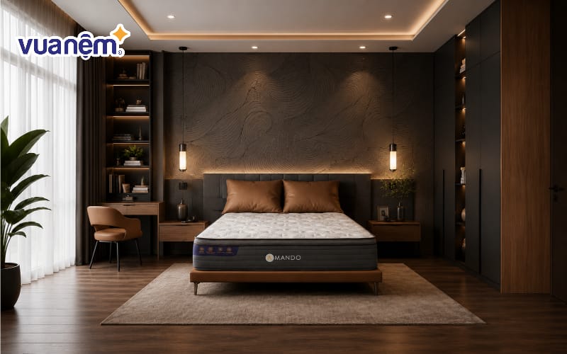 Sử dụng giấy dán tường họa tiết nổi