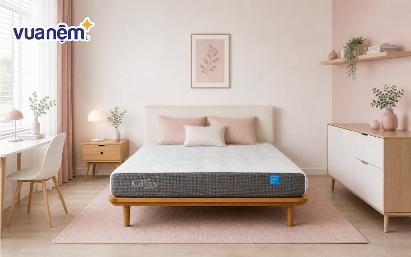 Phong cách Bắc Âu hồng trắng