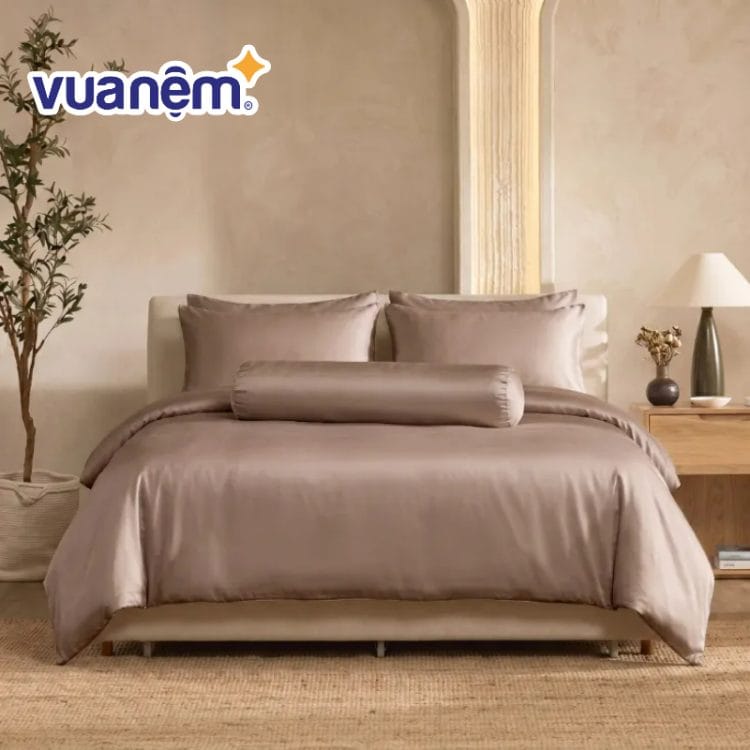 Các nội thất giúp hoàn thiện phòng ngủ màu nâu