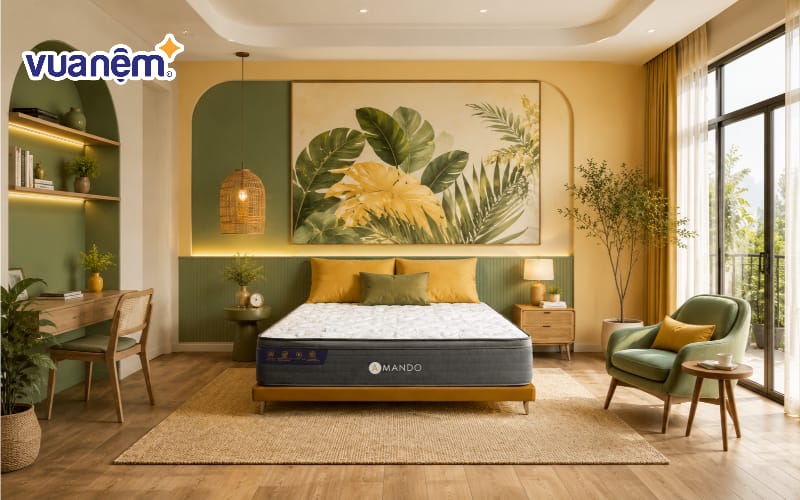 Phối hợp vàng và xanh lá
