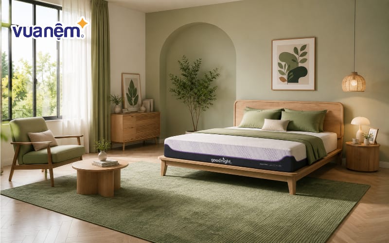 Tận dụng thảm trải sàn tông xanh