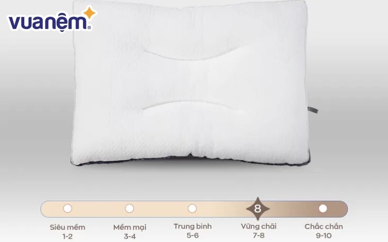 Gối bông Amando Soft Lite nâng đỡ nhẹ đầu và cổ