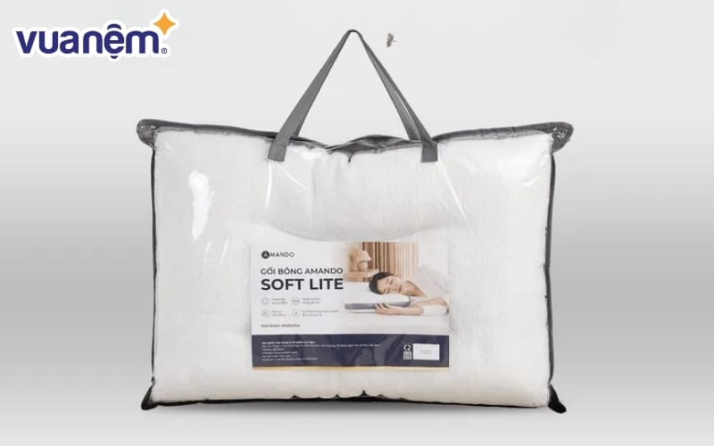 Gối bông Amando Soft Lite mềm mại như lông vũ
