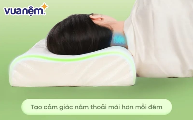 Gối Gummi Contour Ema làm từ cao su thiên nhiên