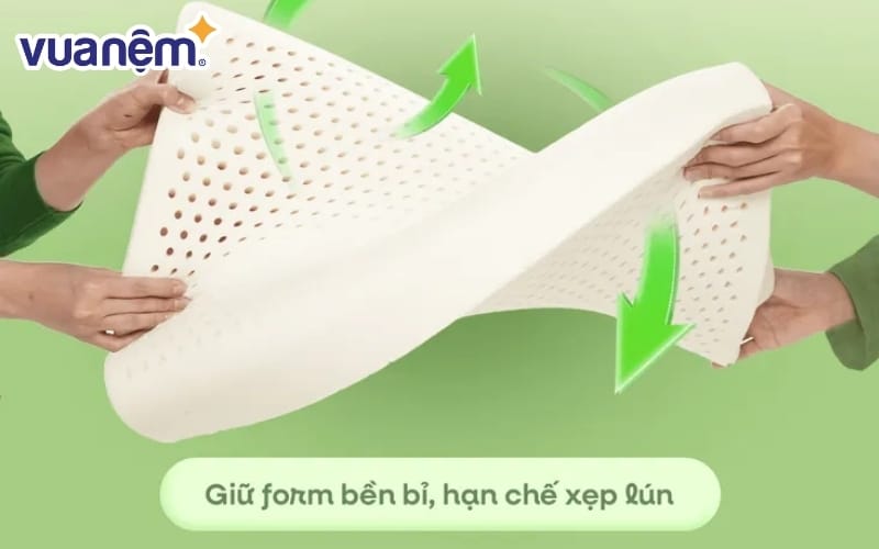 Gối Gummi Contour Ema thiết kế lượn sóng hai đầu