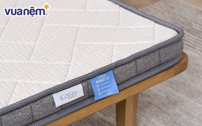 Nệm iComfy Basic 1.0 lõi Rebonded Foam D80