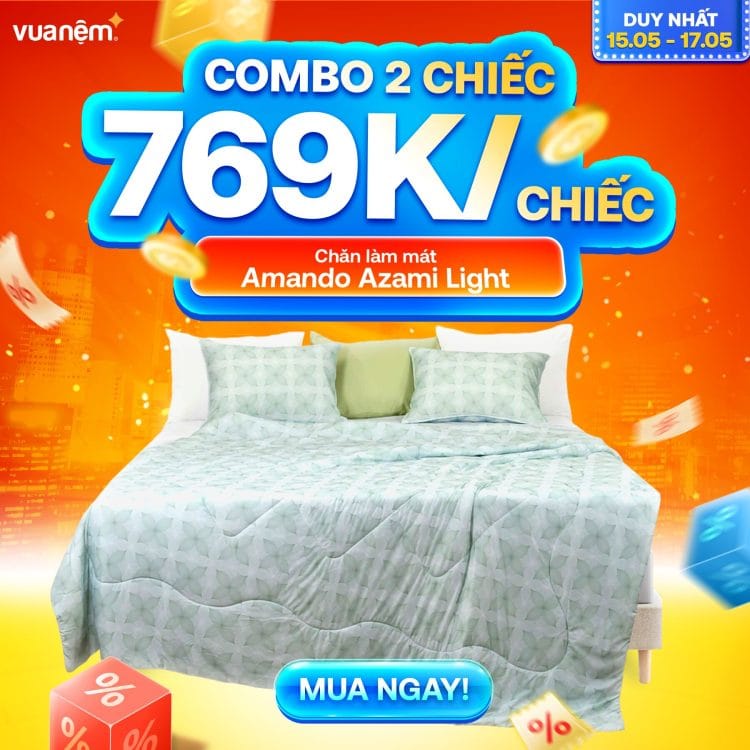 Chăn điều hòa làm mát Amando Azami Light