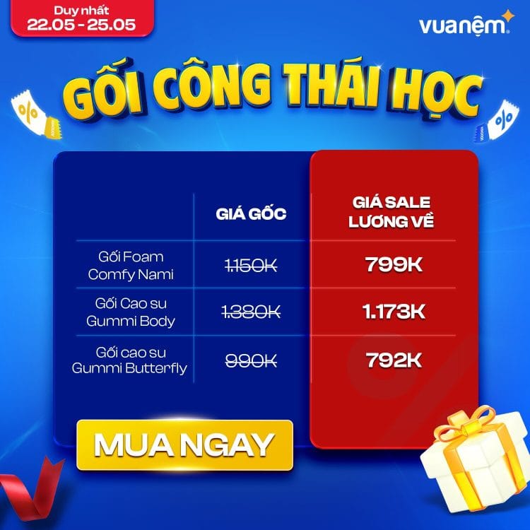 Ưu đãi gối công thái học