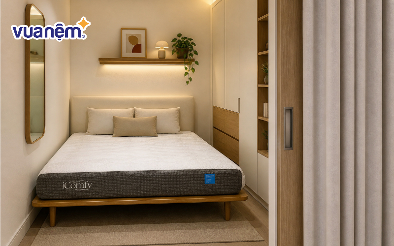 Thay cửa cánh bằng cửa lùa hoặc rèm