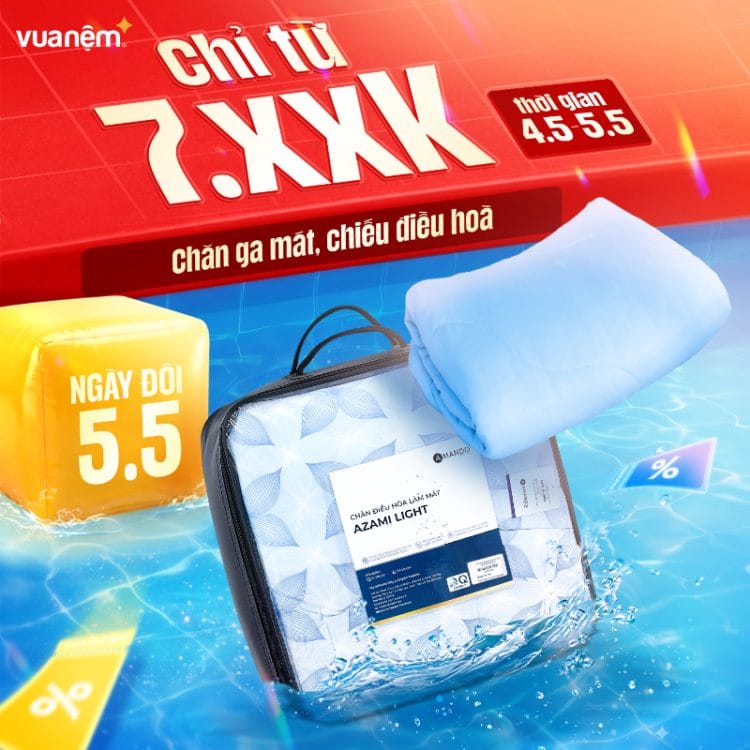 Chăn ga mát, chiếu điều hoà