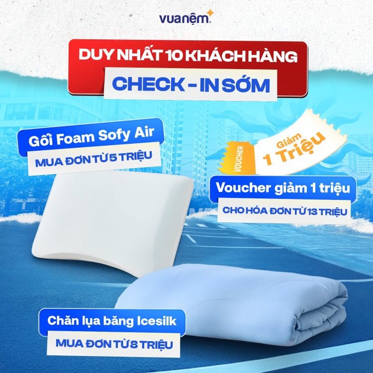 Quà tặng cho 10 khách hàng check-in đầu tiên
