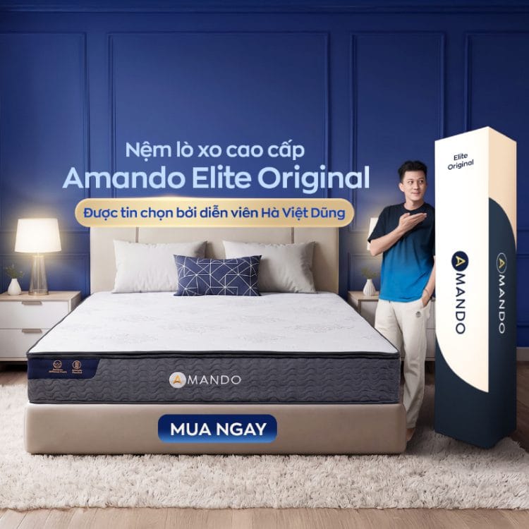 Nệm lò xo túi độc lập Amando Elite Original
