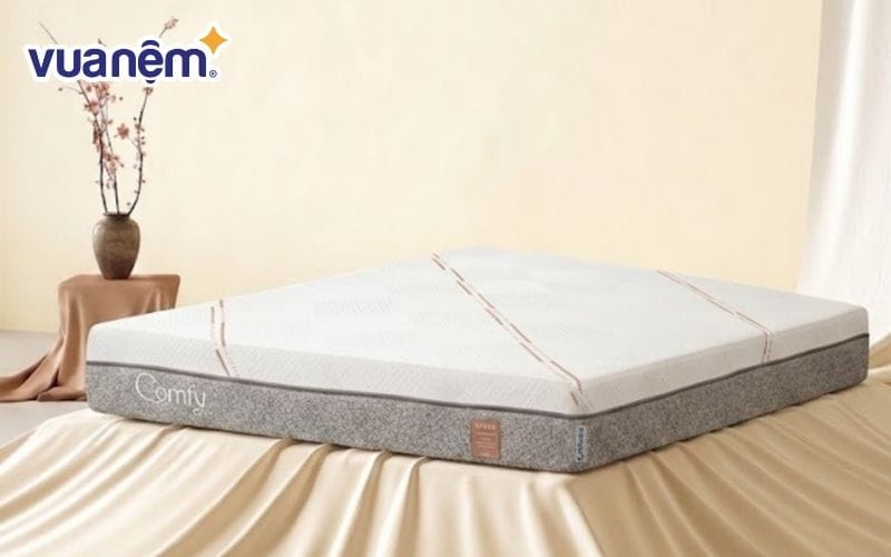 Nệm foam làm mát, kháng khuẩn nâng đỡ 5 vùng Comfy Lux 1.0