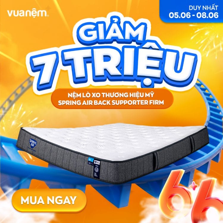 Nệm lò xo Spring Air Back Supporter Firm