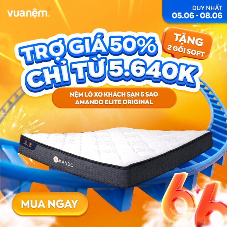 Nệm lò xo khách sạn 5 sao Amando Elite Original