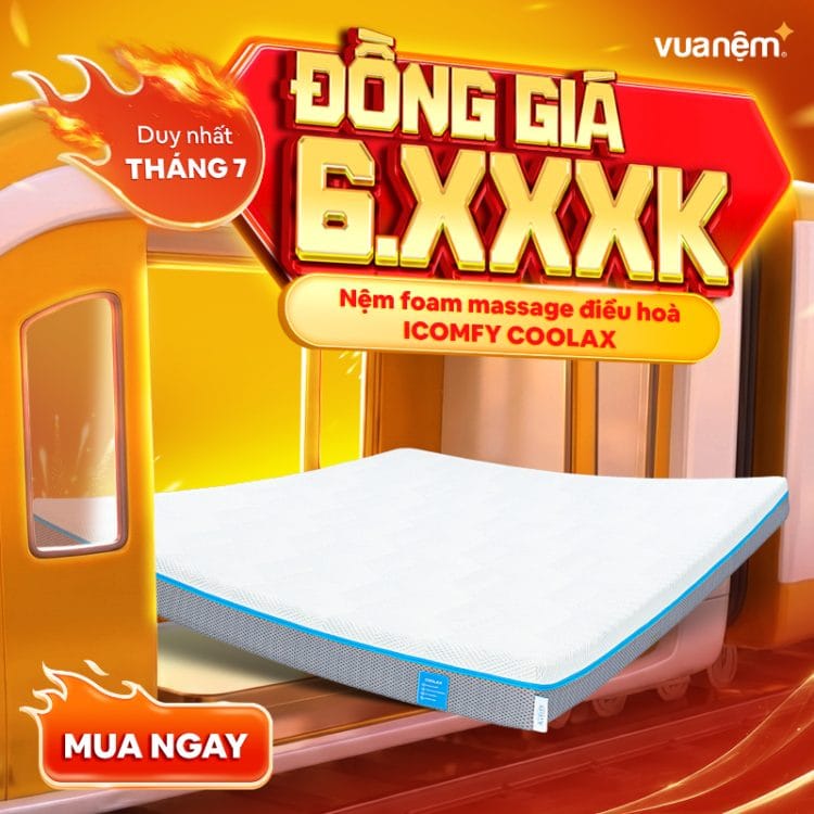 Nệm foam massage điều hoà iComfy Coolax