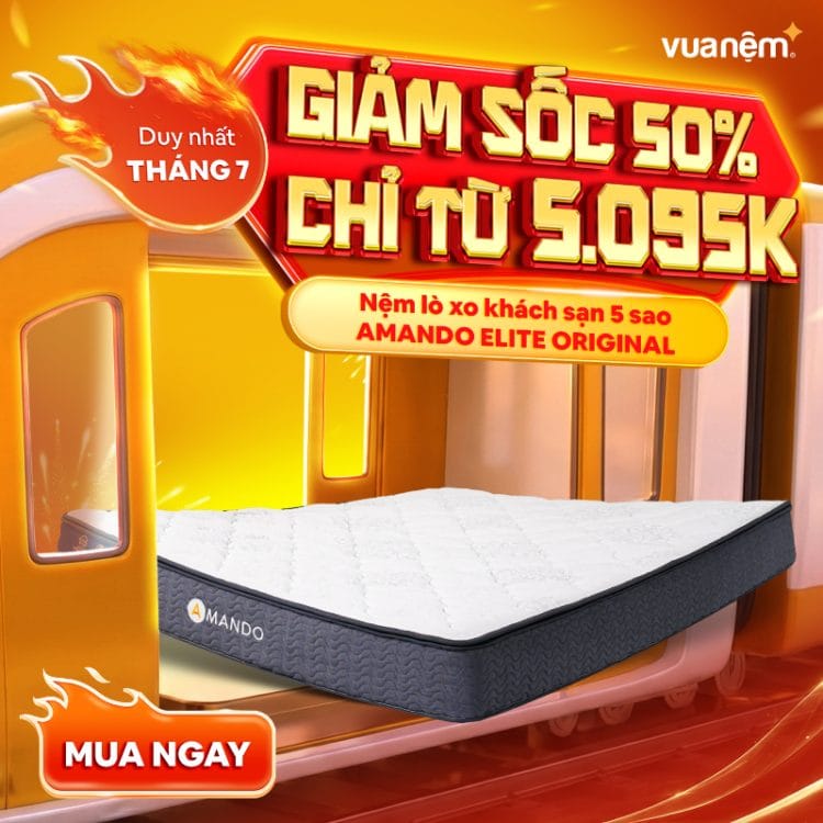 Nệm lò xo khách sạn 5 sao Amando Elite Original